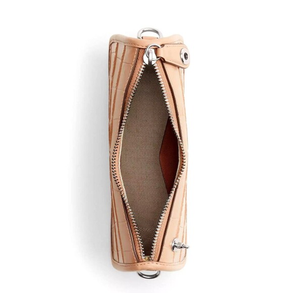 New Coach CP024 Swinger Bag 20 Croc Embossed Leather Ivory - Picture 4 of 6